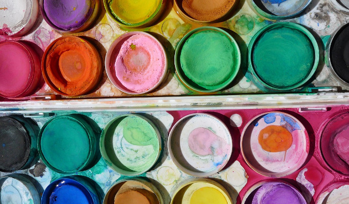 Temperas escolares de colores