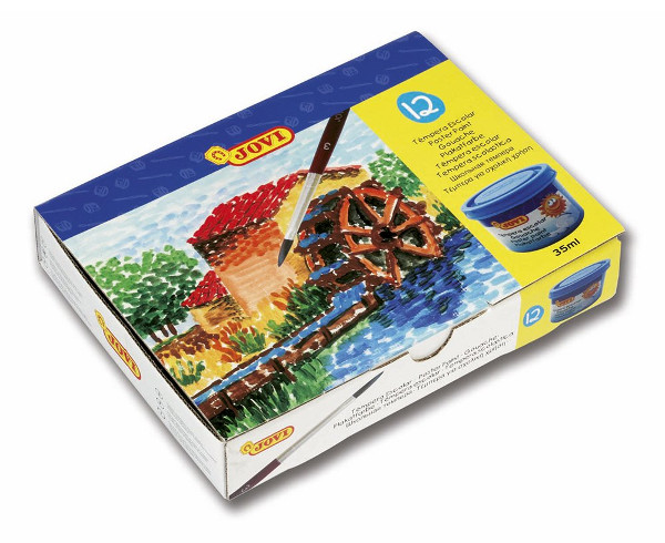 Tempera escolar en pasta