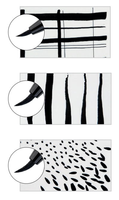 Rotuladores con punta de pincel para artistas y pintores