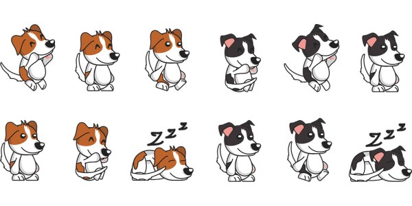 Dibujos de animación en acetatos (papel vegetal)