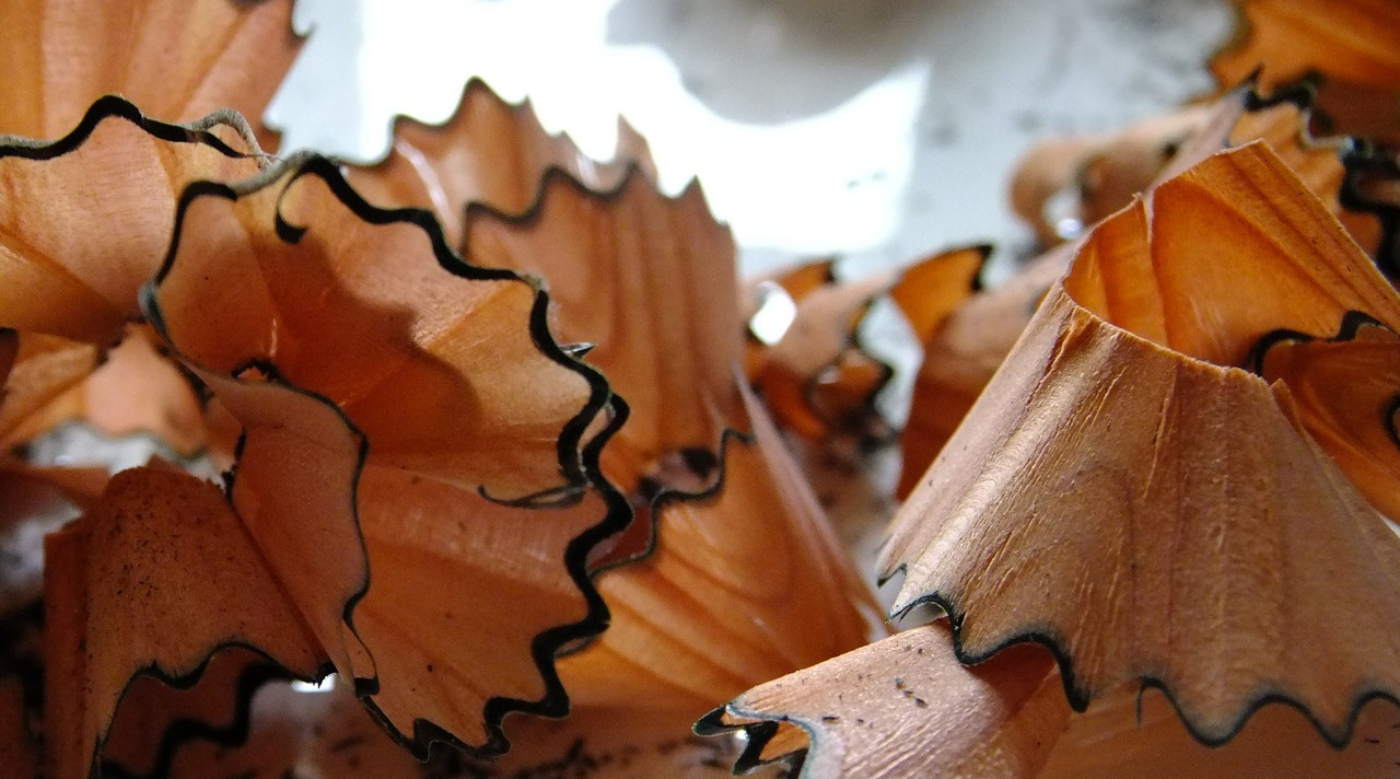 Virutas de lápices de colores