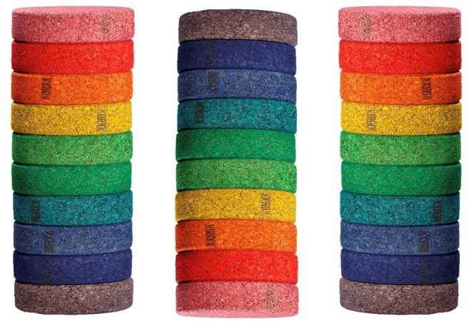 Bloques apilables de corcho para niños