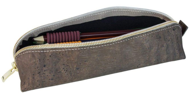 Estuche escolar para lápices de corcho