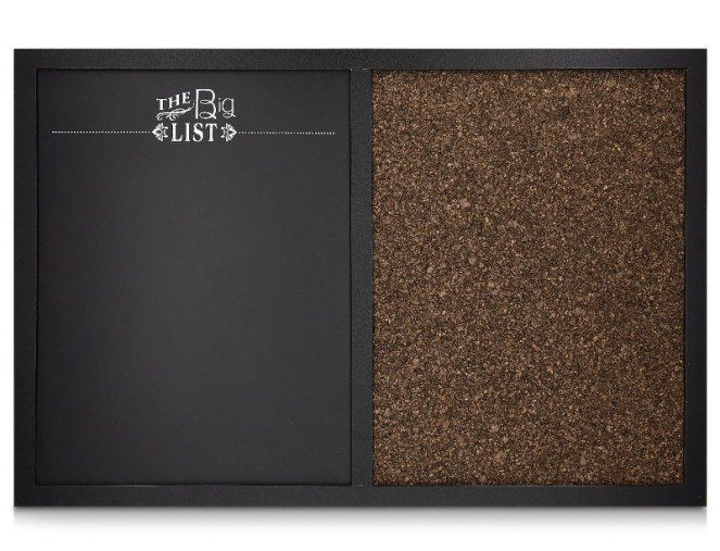 Pizarra de corcho negra