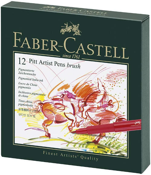 rotuladores faber-castell pitt con pincel